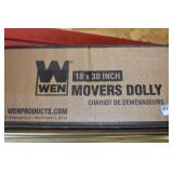 WEN 721830 1320-Pound Capacity 18-by-30-Inch Hardwood Mover’s Dolly, 2-Pack