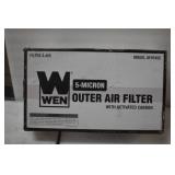 WEN AF9165C 5-Micron Activated Carbon Outer Air Filter for Allergen and Odor Removal, Two Pack (for 400 CFM Air Filtration Systems)
