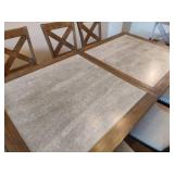 Dining Room Table, Leaf + Eight Chairs