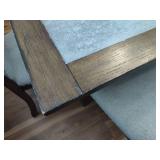 Dining Room Table, Leaf + Eight Chairs