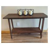 Wood Sofa Table w/Candle Accessory