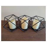 Wood Sofa Table w/Candle Accessory