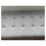 Gray Storage Tufted Ottoman