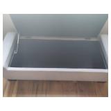 Gray Storage Tufted Ottoman