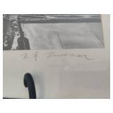 Black & White Signed Airplane Photo