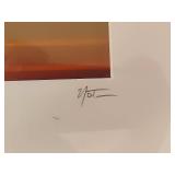 "Painterly Sunset" Framed Art