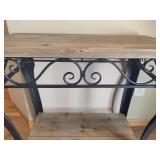 Wood/Metal Sofa Table