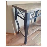 Wood/Metal Sofa Table