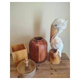 Various Wood Decor Pieces