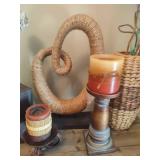 Assorted Wood & Woven Decor