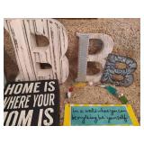 Wood & Ceramic Hanging Decor
