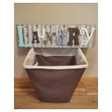 Laundry Wall Decor & Basket