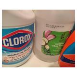 Lot of Assorted Chemicals & Cleaning Supplies