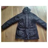 Lands End Ladies Hooded Coat (Size L)