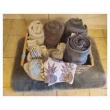 Basket of Bathroom Towels