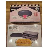 Wolfgang Puck Baking Dish w/Cover & Paris Hilton Pan *New in Box*