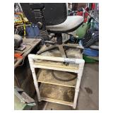 PVC Built Rolling Cart and Office Chair PVC Built Rolling Cart and Office Chair