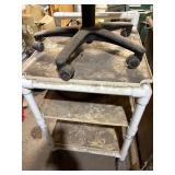 PVC Built Rolling Cart and Office Chair PVC Built Rolling Cart and Office Chair