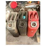 Vintage Jeep Gas Cans (3) Vintage Jeep Gas Cans (3)