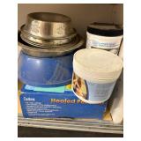 Heated Pet Bowl, Reg bowl, joint supplements and milk replacer Heated Pet Bowl, Reg bowl, joint supplements and milk replacer