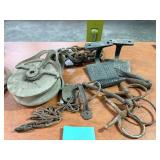 Vintage Collectables, buggy steps,wooden pulley etc Vintage Collectables, buggy steps,wooden pulley etc