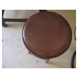 Padded seat wood stool with creativ... Padded seat wood stool with creativ...