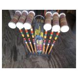 Complete Vintage Wood croquet set... Complete Vintage Wood croquet set...