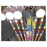 Complete Vintage Wood croquet set... Complete Vintage Wood croquet set...