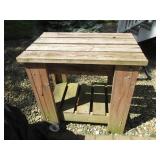 Heavy duty wood planter/butler cart... Heavy duty wood planter/butler cart...