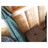 Pair of Patio chairs with stone top... Pair of Patio chairs with stone top...