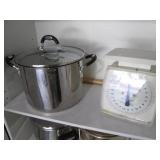 Collection of metal Stock pots, Ice... Collection of metal Stock pots, Ice...