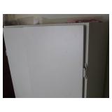 White 2-door pantry style cabinet a... White 2-door pantry style cabinet a...