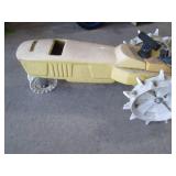 Metal Nelson hose walking tractor s... Metal Nelson hose walking tractor s...