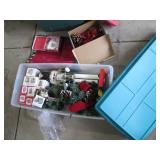 Long Hefty storage tote containing ... Long Hefty storage tote containing ...