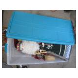 Long Hefty storage tote containing ... Long Hefty storage tote containing ...