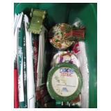 Lidded tote containing Christmas ca... Lidded tote containing Christmas ca...