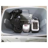 Large lidded storage tote containin... Large lidded storage tote containin...