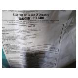 Durable storage tote containing rod... Durable storage tote containing rod...