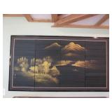 66 x 35" print on canvas in 4 panel... 66 x 35" print on canvas in 4 panel...