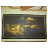 66 x 35" print on canvas in 4 panel... 66 x 35" print on canvas in 4 panel...