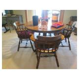 Round 45" table with a 16" leaf and... Round 45" table with a 16" leaf and...