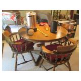 Round 45" table with a 16" leaf and... Round 45" table with a 16" leaf and...