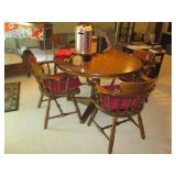 Round 45" table with a 16" leaf and... Round 45" table with a 16" leaf and...