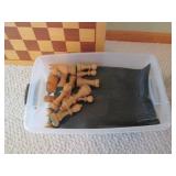 Nice wood chess set, Michigan Rummy... Nice wood chess set, Michigan Rummy...