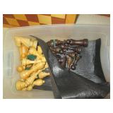 Nice wood chess set, Michigan Rummy... Nice wood chess set, Michigan Rummy...