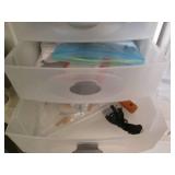 Plastic shelf with hardware organiz... Plastic shelf with hardware organiz...
