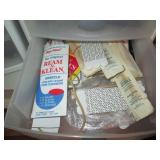 Plastic shelf with hardware organiz... Plastic shelf with hardware organiz...