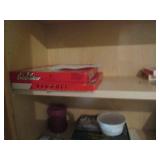 Oak cabinet filled with games and c... Oak cabinet filled with games and c...