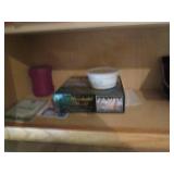 Oak cabinet filled with games and c... Oak cabinet filled with games and c...