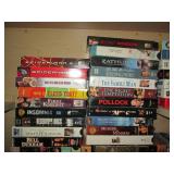 Oak cabinet filled with VHS Movies ... Oak cabinet filled with VHS Movies ...